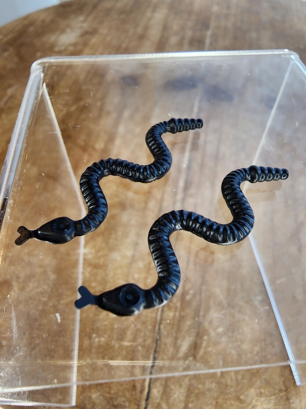 Lego LOT of 2 Minifigures Animal Land Snake Black